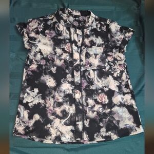 Simply Vera Dress Shirt Womens Petite Small Top